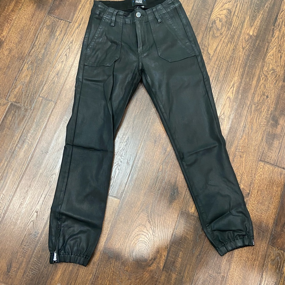 PAIGE Black LUX Jogger Pants